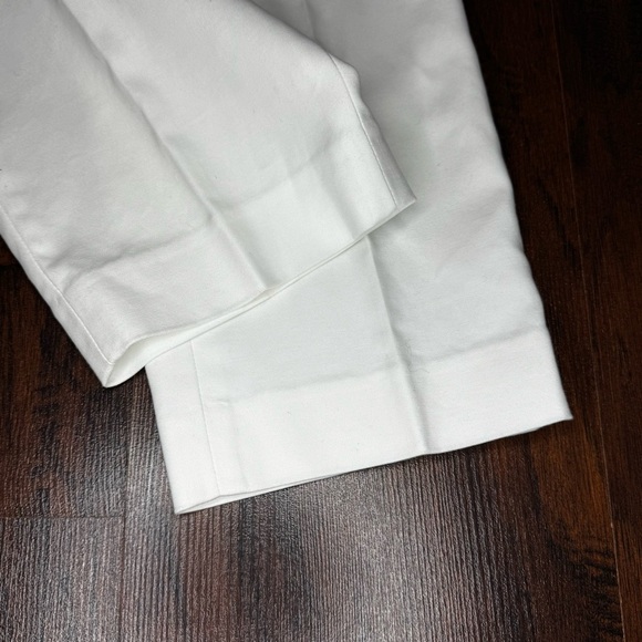 Ann Taylor LOFT White Cream Cropped Pants 8 GuC - Picture 3 of 10